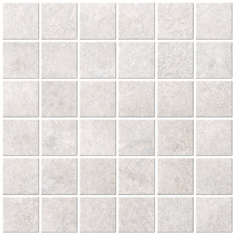 Beat White Square Mosaic 2 x 2 12 x 12